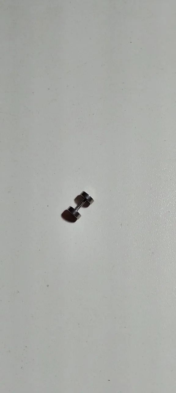 Brincos Maculinos de Prata e Aço - Foto 3