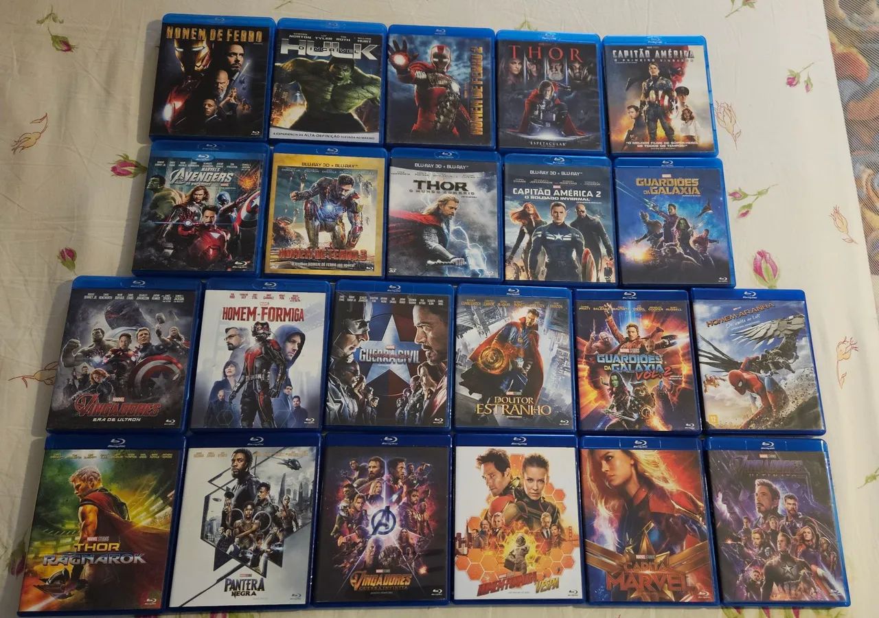 BLURAY 22 FILMES MARVEL