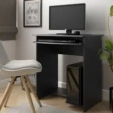 Mesa de Computador Prática Preto EJ Moveis - Entrega Rápida! 