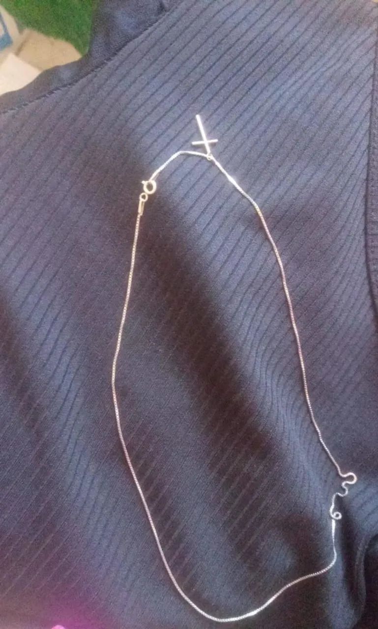 COLAR PRATA FEMININO 50 CM 