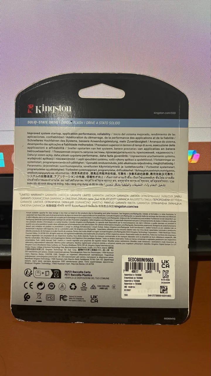 SSD Kingston SEDDC600M/960GB - Foto 2