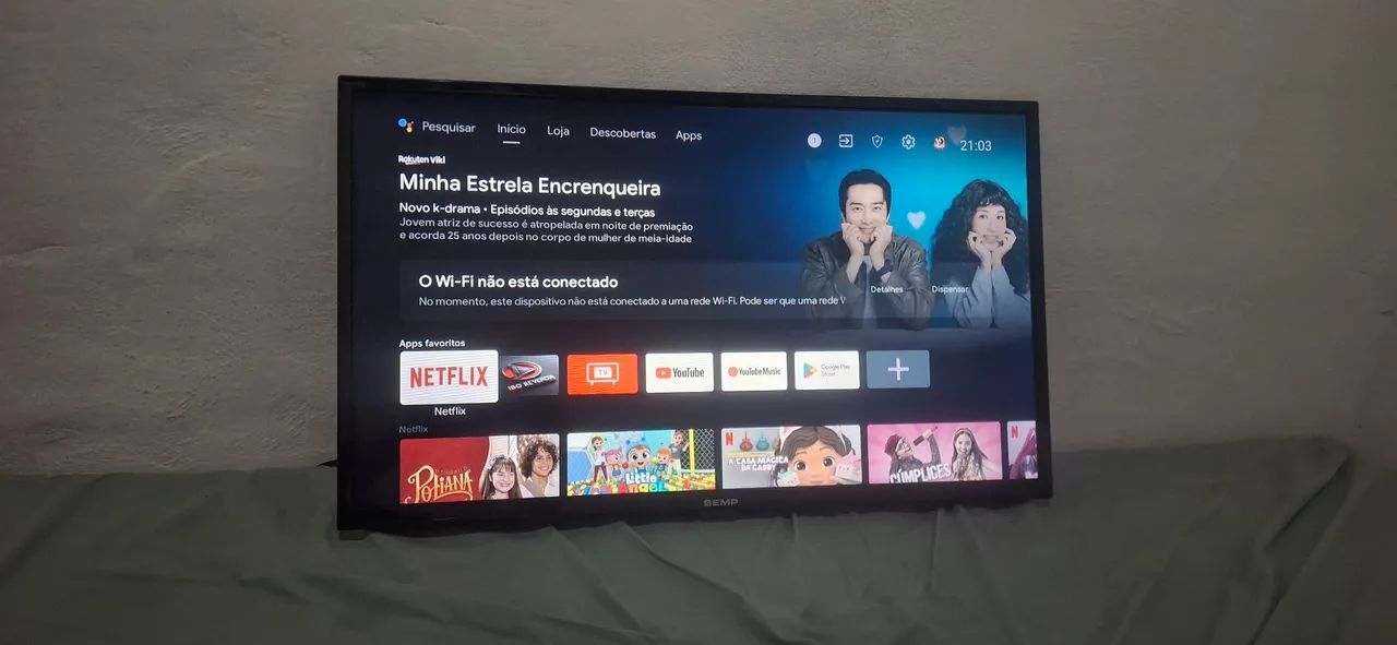Smart tv 32 polegadas Semp com sistema android