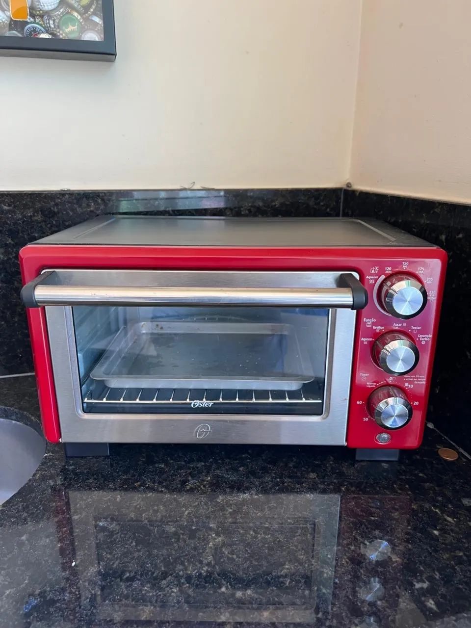 Forno Elétrico Oster Convection Cook, 18L, 127V, Vermelho, 1400W - Foto 6