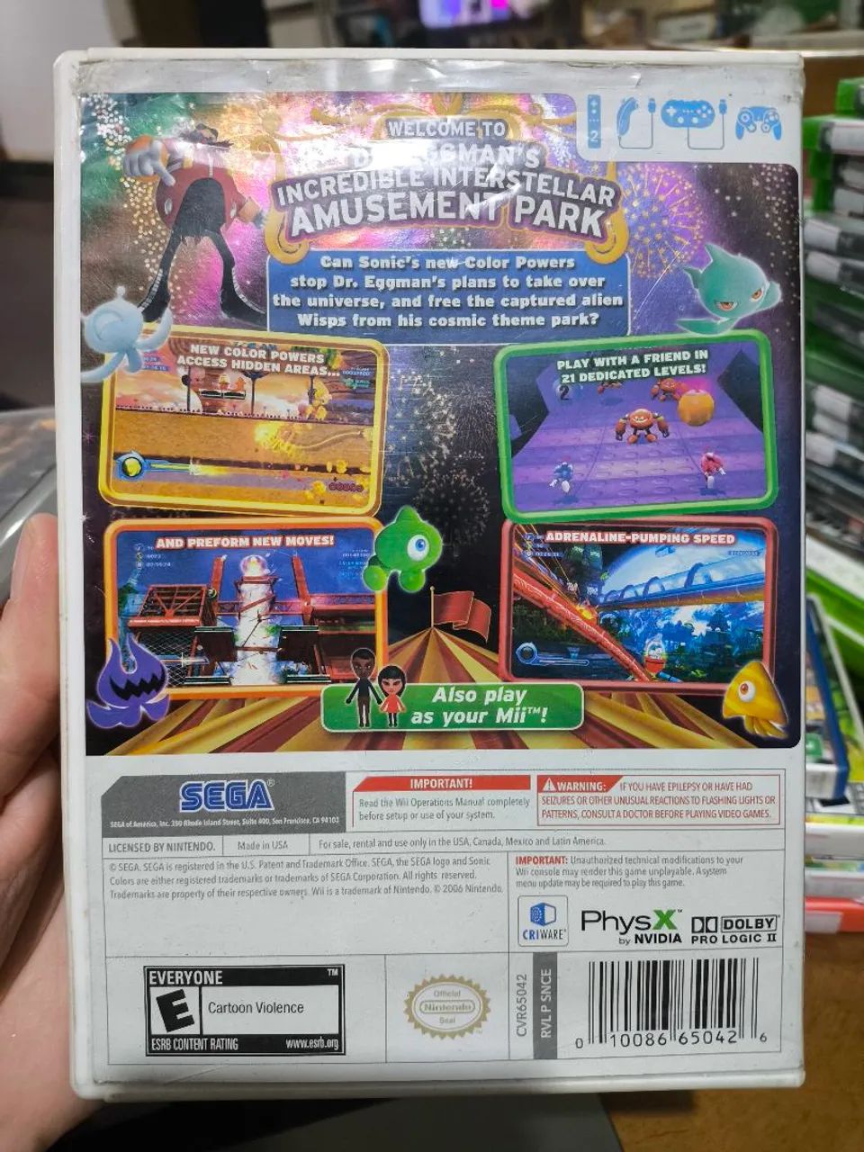 Sonic colors Nintendo Wii - Foto 2
