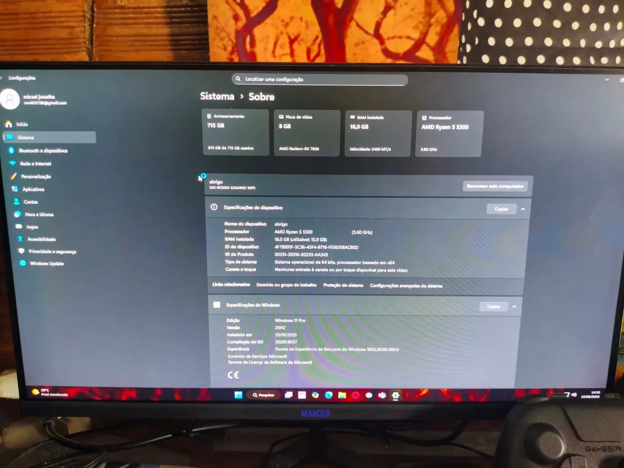 Pc completo AMD, ideal para estudos e jogos. - Foto 5
