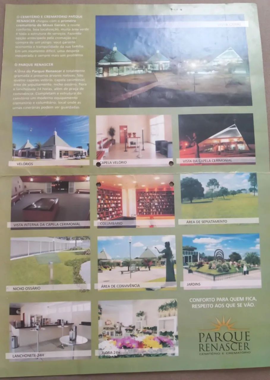 Vendo jazigo perpétuo 2 vagas Cemitério Parque Renascer - Foto 2