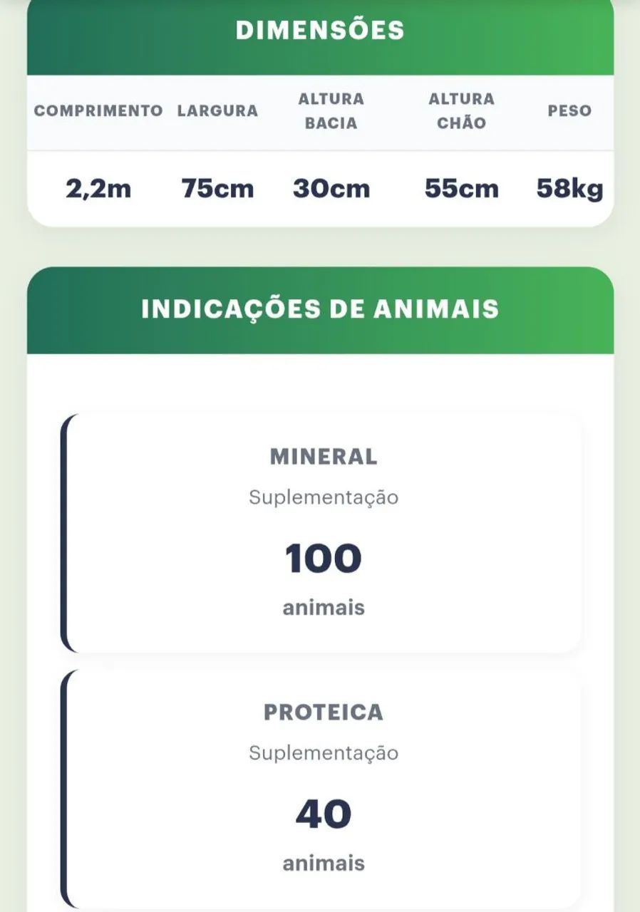 Cocho gado sal mineral  - Foto 6