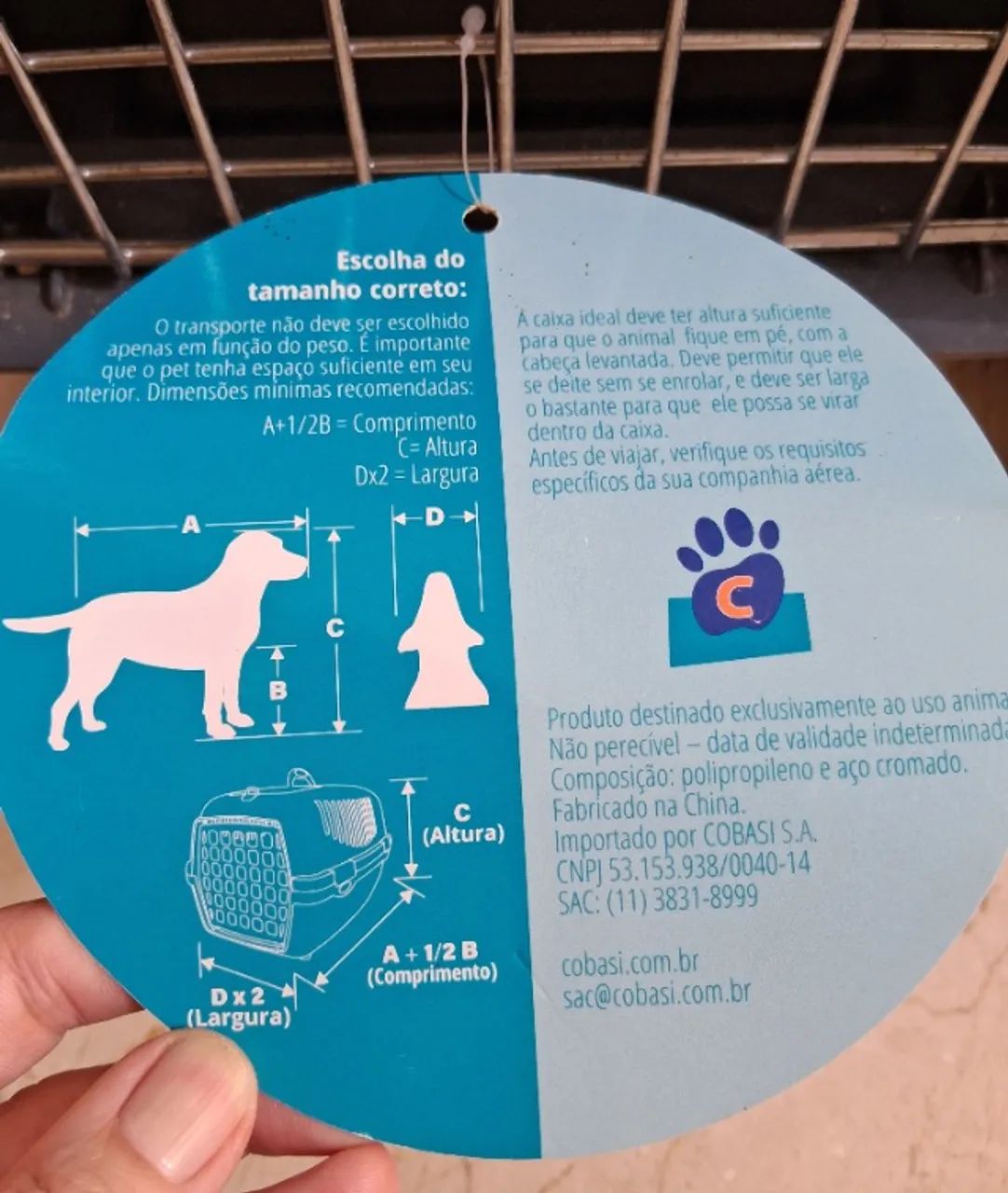 Caixa de transporte nova para pets até 23kg