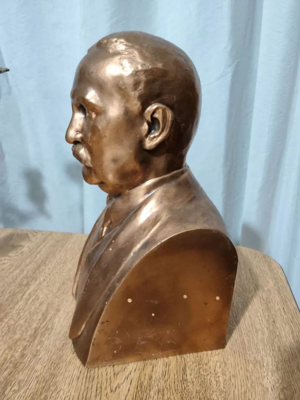 Busto Escultórico Antigo Assinado E. Müller - 27 cm - 3,5 kg - Foto 2