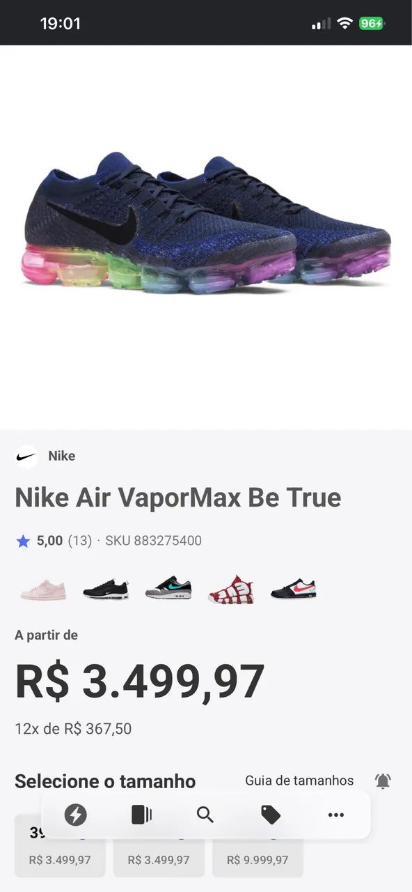 Tênis Nike vapor Max be true - Foto 5
