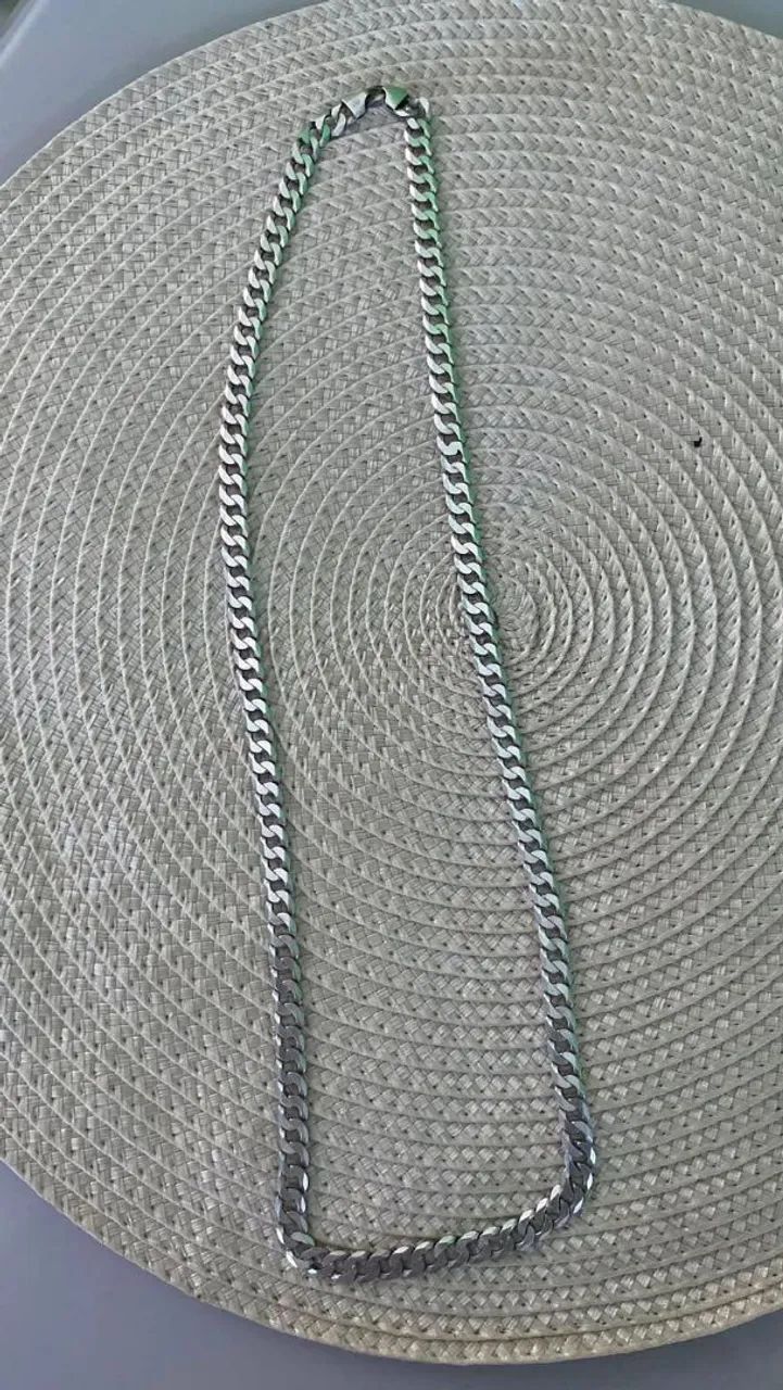 Vendo cordão de prata 925 de 7mm e 70cm - Foto 2