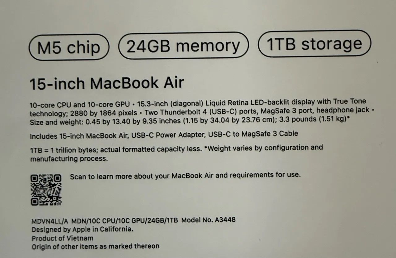 MacBook Air M5 24 GB 1TB 15? polegadas  - Foto 2