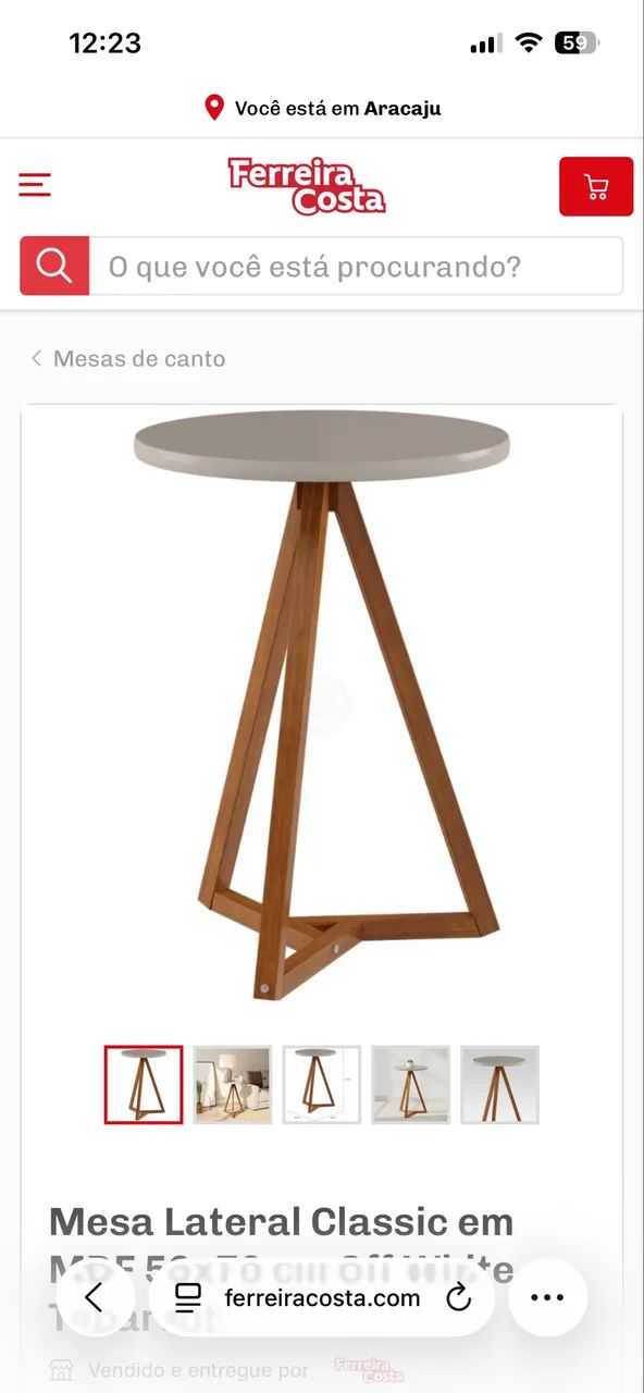 Mesa Mdf redonda 