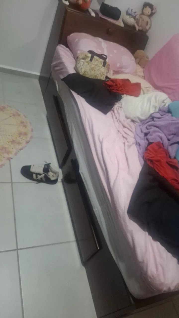 Cama solteiro madeira maciça c/colchão  - Foto 3