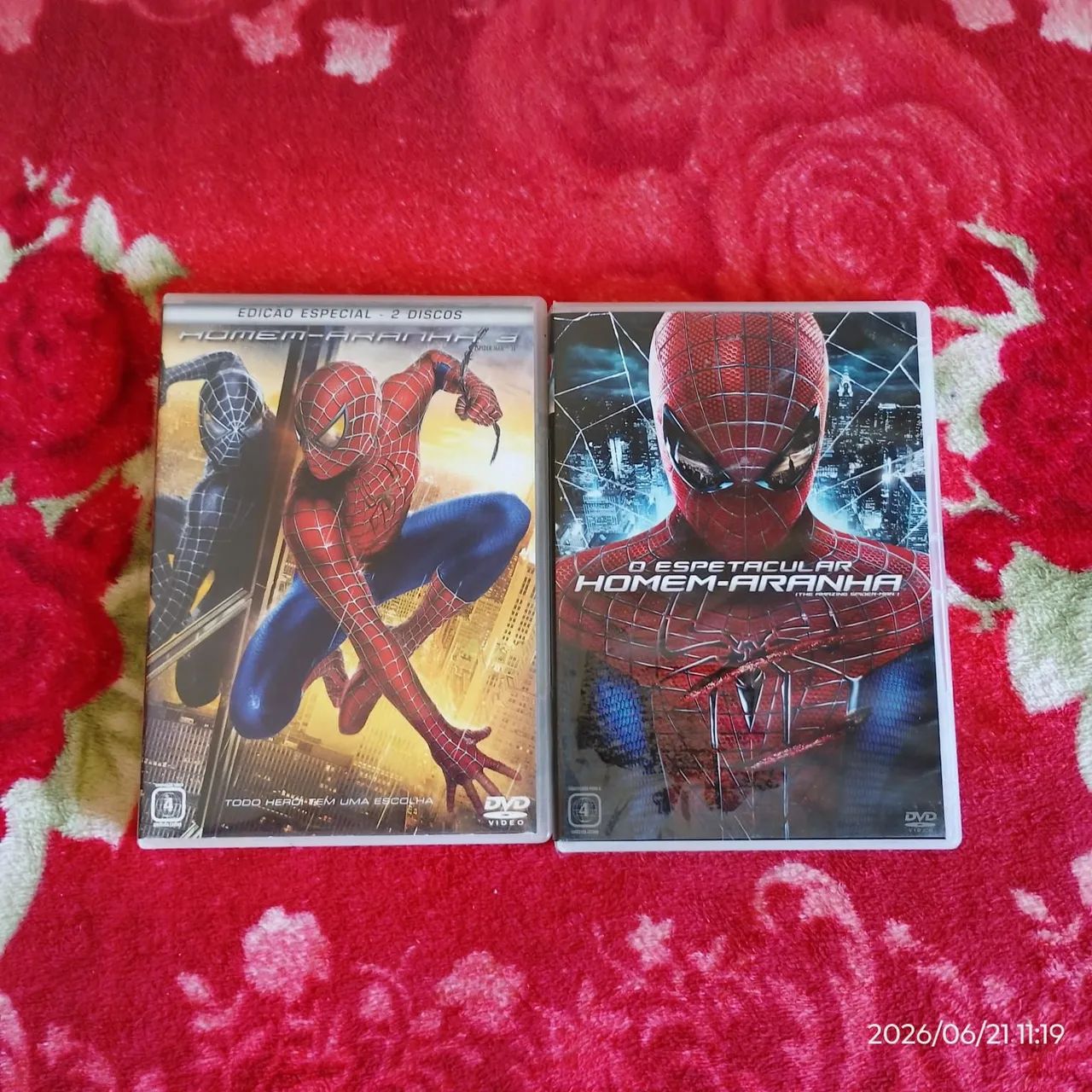 DVD HOMEM ARANHA 1 e 3
