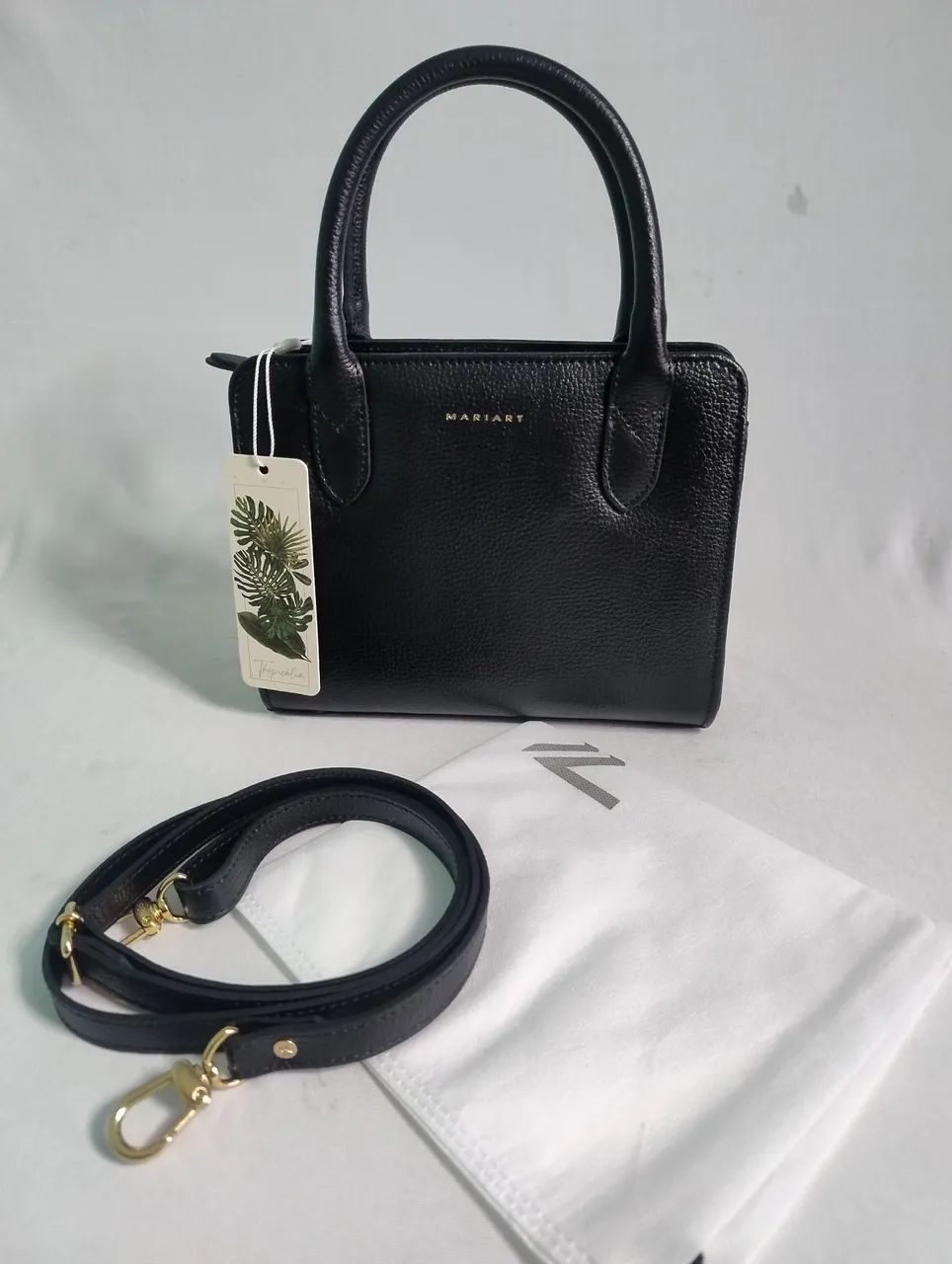 Bolsa Transversal Couro Mariart Mangaba original e nova