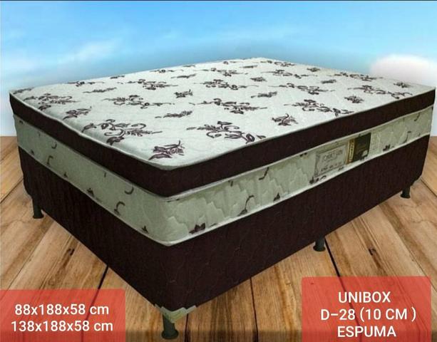 Conjunto UNIBOX SOFT PLUMA Alt.58(Entrega Grátis)CASAL E SOLTEIRO