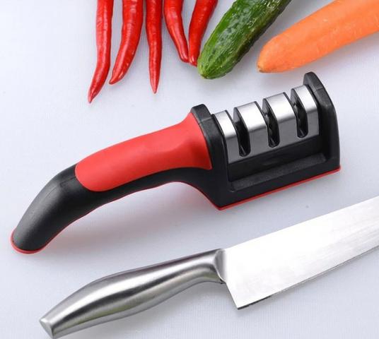 Afiador de Facas e Lâminas Inox e Cerâmica Diamantado 3 estagio