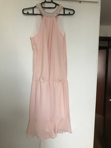 vestido rose olx