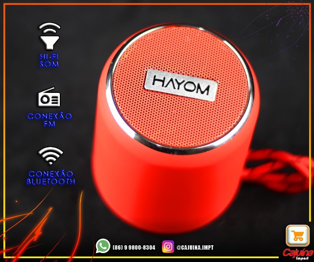 Caixa de Som Portátil Bluetooth - CP2703 Hayom T20d07sd22