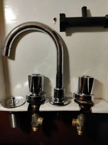 Misturador lavatório + válvula Inox  - Foto 5