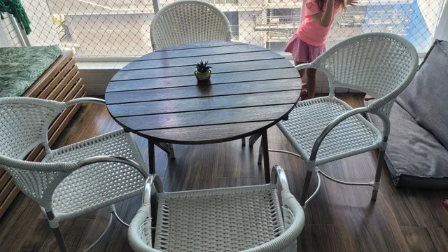 Jogo cadeira varanda apartamento