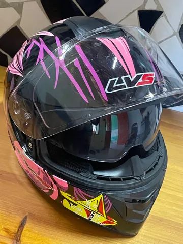 Capacete LVS com viseira dupla - Foto 2