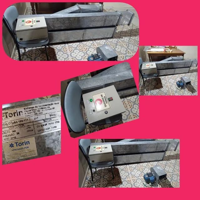 Duto de ventilação  com painel semi novo