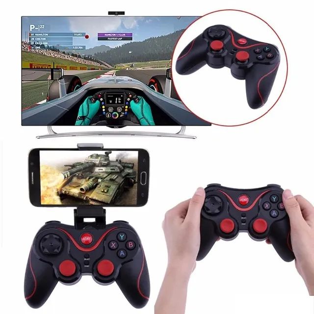 Controle Joystick Bluetooth Gamepad Para Tablet, Celular E Ipad Universal  Android E Ios Compativel Com Windows, Android Tv E Pc