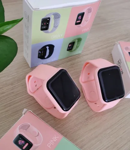 Smartwatch Hw16 Relogio De Pulso Digital Rosa Celular Android Ios Bluetooth  42mm + Pulseira Extra - Smartwatch e Acessórios - Magazine Luiza