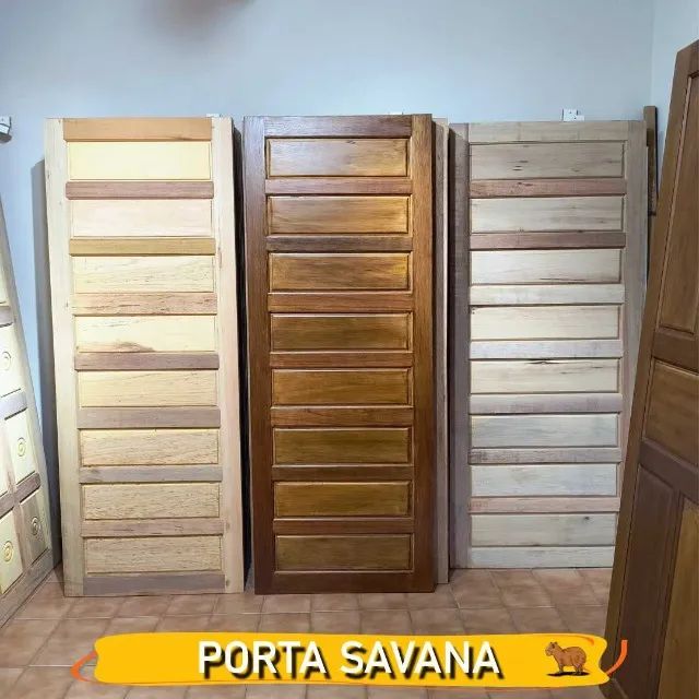 Porta Savana Madeira Maciça 