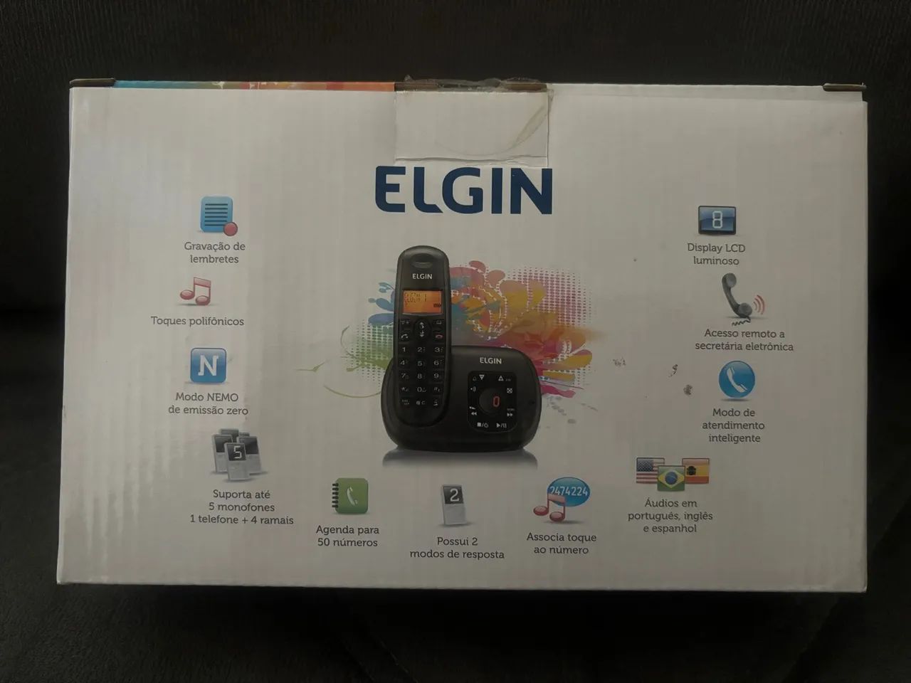 Telefone sem Fio Elgin TSF 700SE Secretária Eletrônica - Foto 4