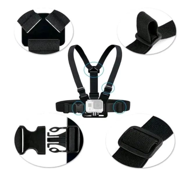 Suporte peitoral Câmeras GoPro Hero Sjcam Osmo - Foto 2