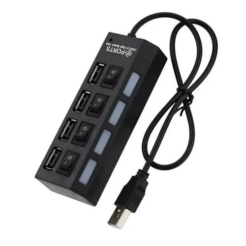 Hub USB 2.0 4 Portas Chaveado ON/OFF - WZetta - Foto 2
