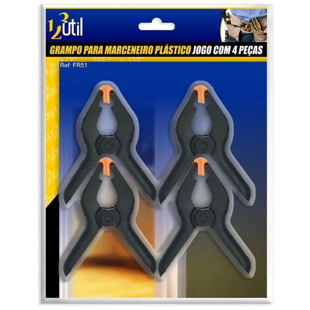 Grampo Para Marcemeiro De Plastico Jg Com 4 Pçs 07 Cm Fr51
