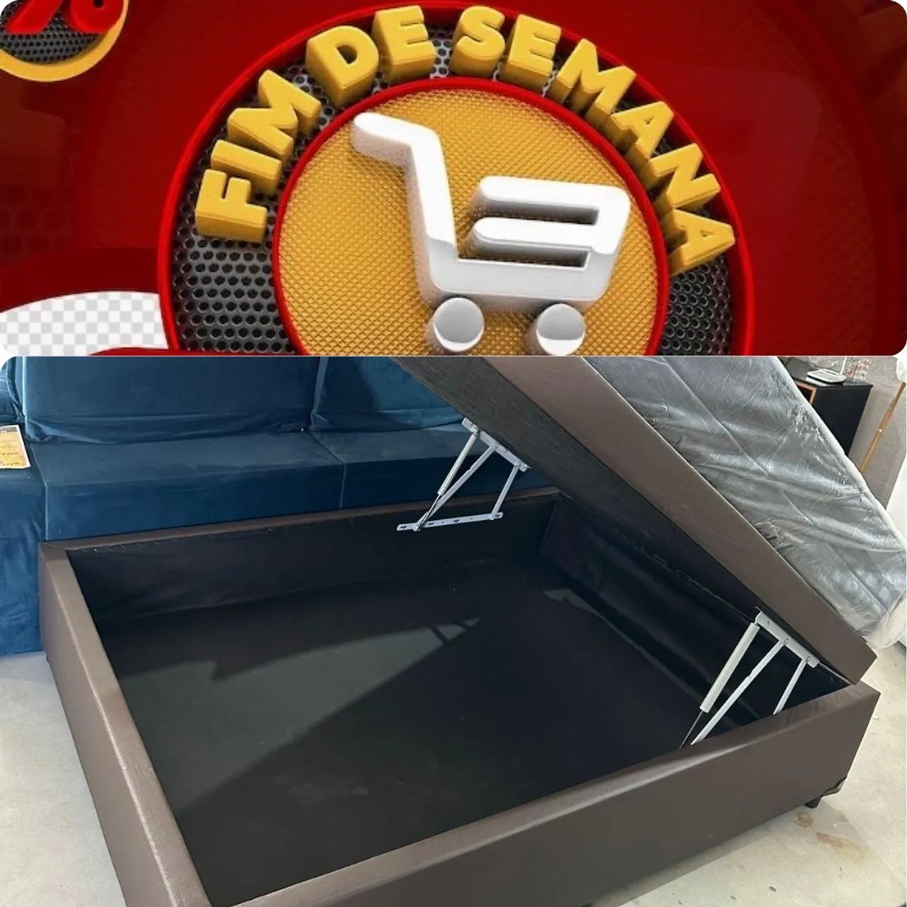 Fim de semana especial cama baú casal 