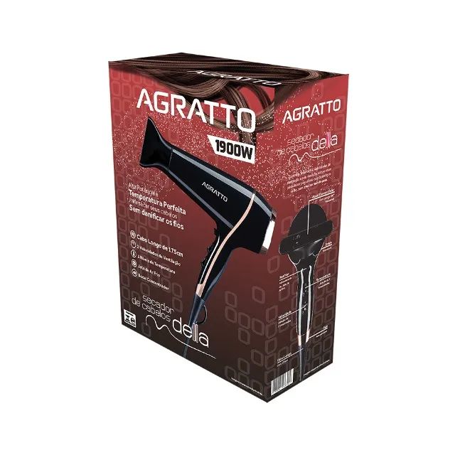 secador de cabelos 1900w preto agratto alta performace - Foto 4