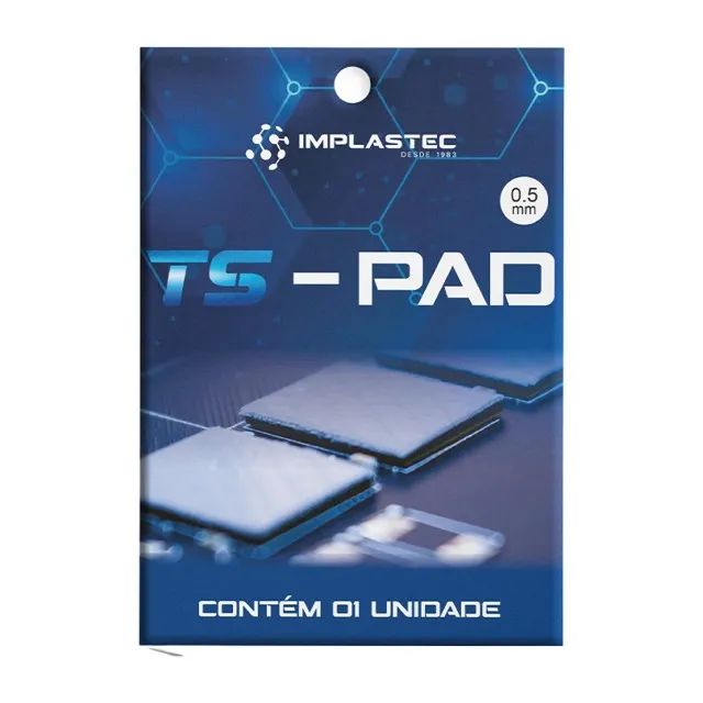 Thermal Pad Implastec Ts Pad 0,5mm 100x100 12.8W/MK - WZetta - Foto 2