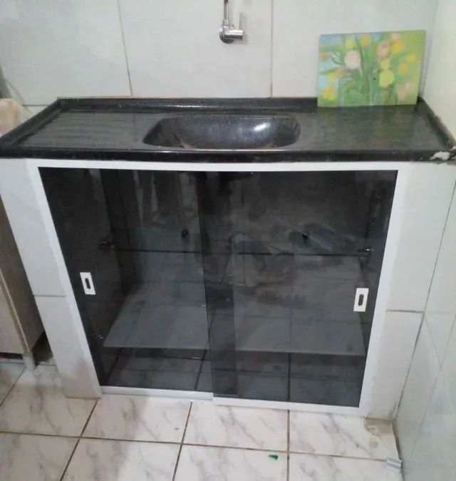 FECHAMENTO DE PIA VIDRO TEMPERADO - Foto 2