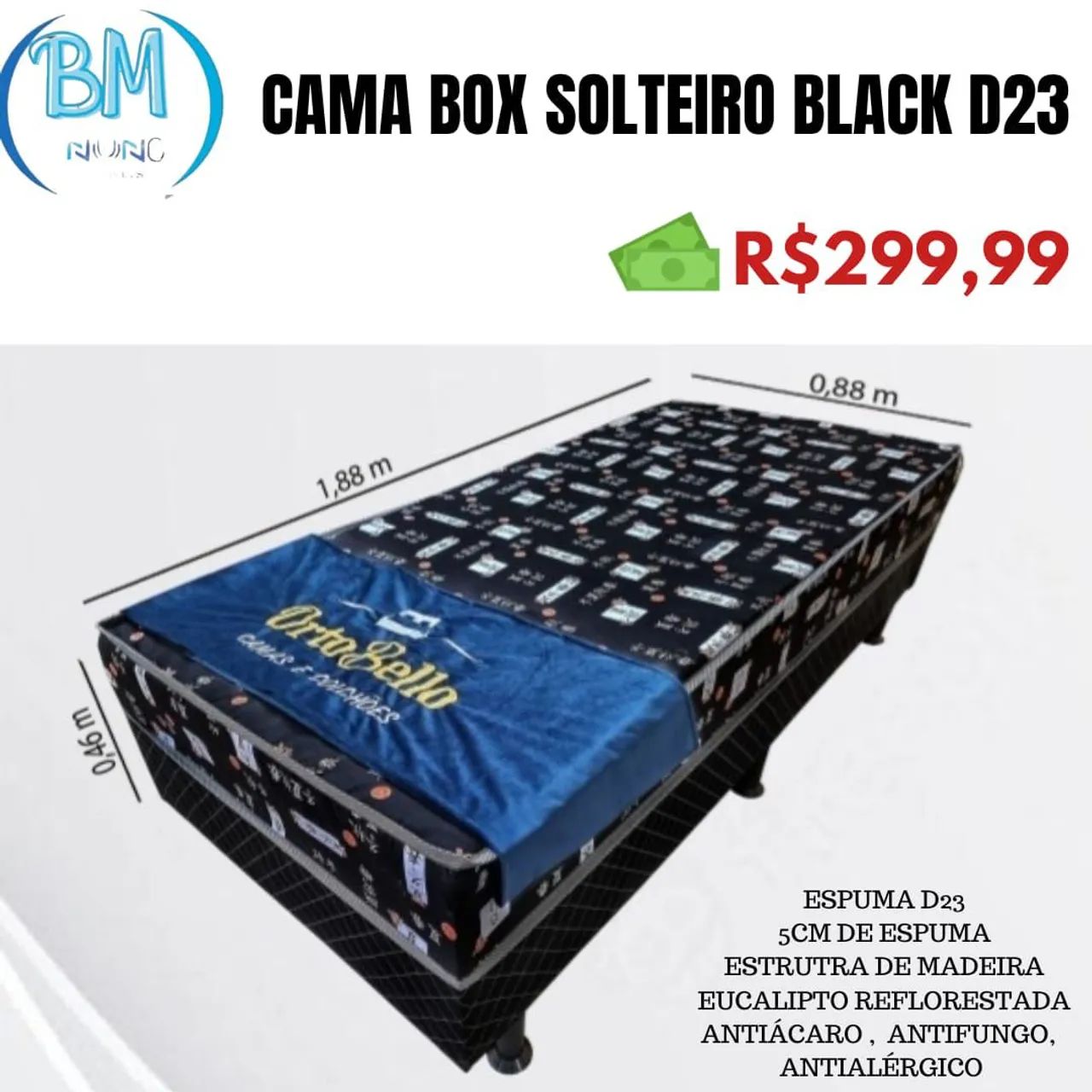 Cama Box Solteiro (Entrego) - Foto 4