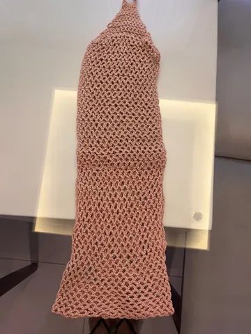 Porta papel higiênico de crochê 