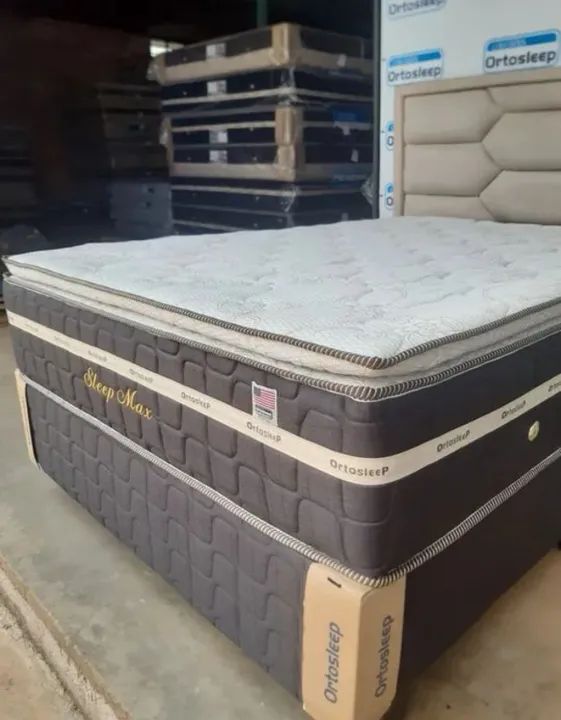 Cama box colchão e base (novo) 34cm 
