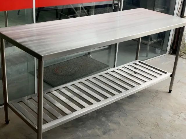 Diversos modelos de mesa em inox 304 - linha Soldada e muito resistente - Foto 6
