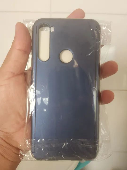 Capa Para Proteção 360° Graus Para Redmi Note 8, Pro e 8T De Plástico Sem Tela De Vidro - Foto 3