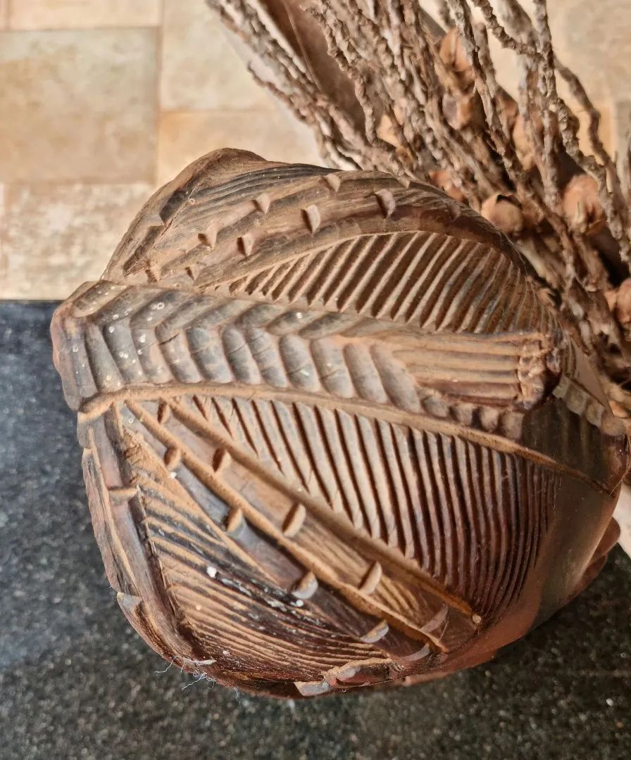 Escultura de Madeira Africana, antiga, Nigeria- Máscara Ritual - Foto 6