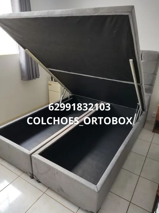 Cama Box Baú Queen size blindado e reforçado - Foto 4