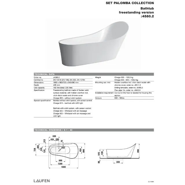 Banheira de Luxo de Imersão - LAUFEN PALOMBA COLLECTION - Raridade com Pequenas Avarias - Foto 5