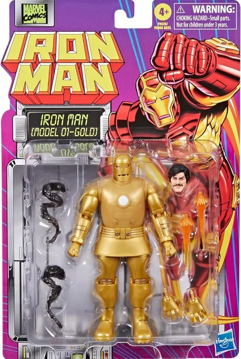 Iron Man Model 01 Gold Wave Iron Man Retro - Lacrado