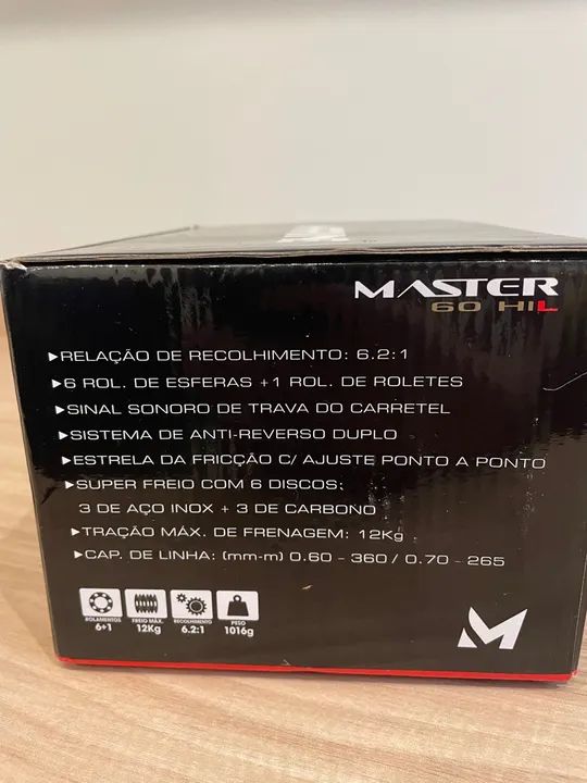 KIT Carretilha Marine Sport Master 60 + Vara de Pesca Giant Catfish X-Force - Foto 2