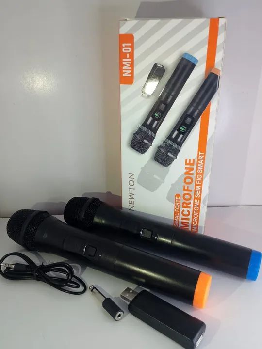 Microfone Sem Fio Duplo para karaokê  - Foto 2